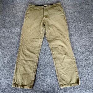 Rhythm‎ Huckberry Chino Pants Olive Green Straight Casual Mens 30x26 Comfortable